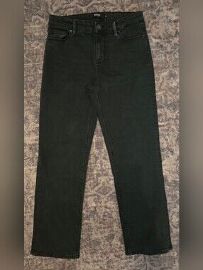 Hudson Jeans Black Straight Leg High-Rise Jeans